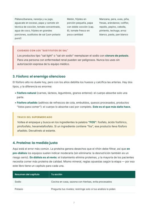Tablas de alimentos con semáforo