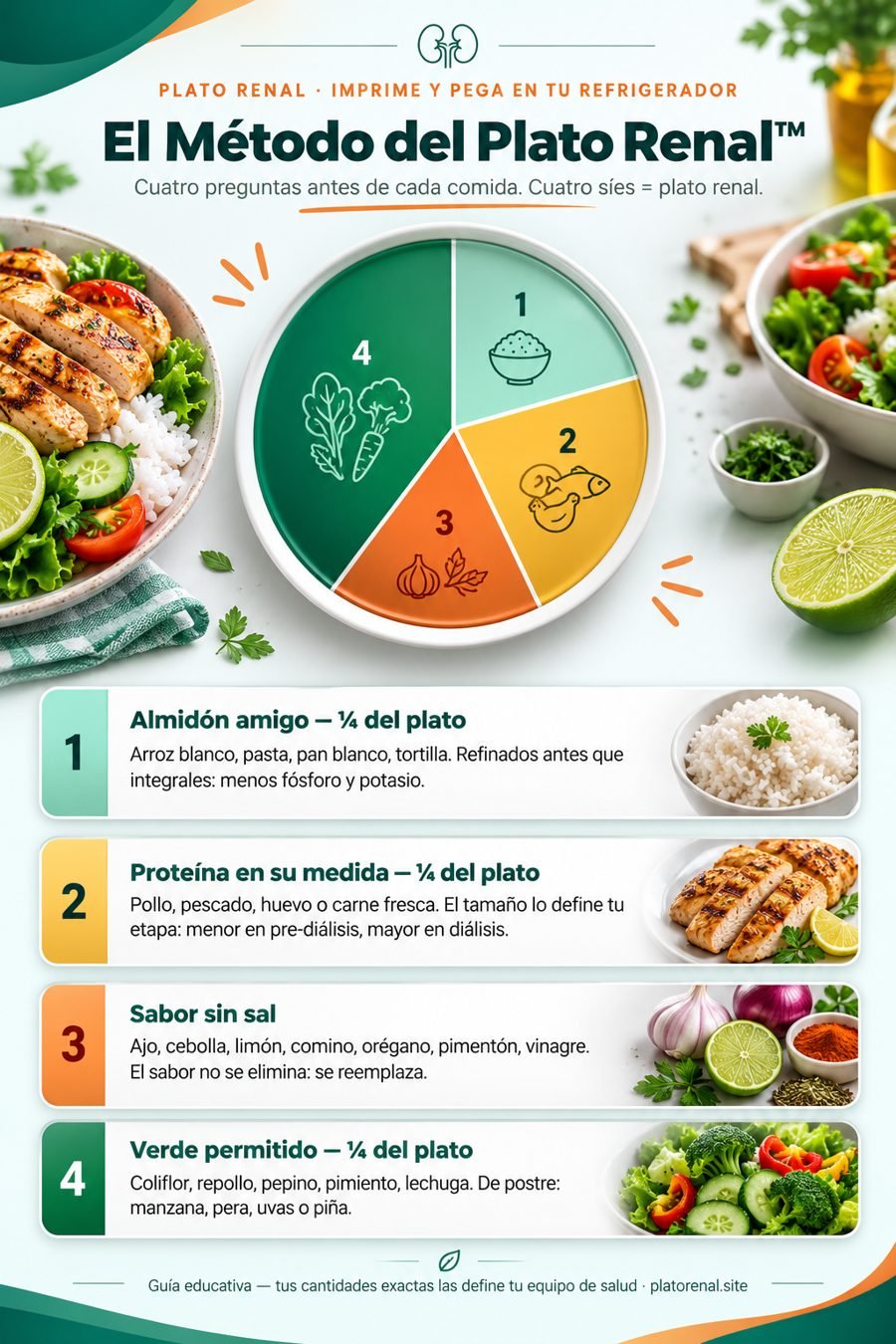 El Método del Plato Renal en 4 pasos